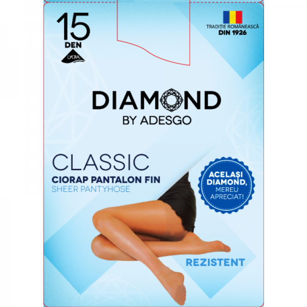 Dangle Waste Want Ciorapi de mireasa Diamond Classic 15 den - mireasa-Diamond